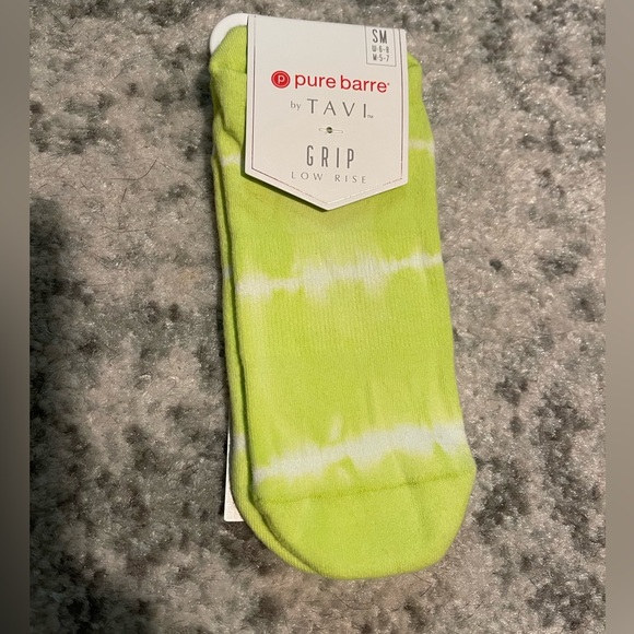 Neon Yellow Pure Barre Grip Socks NWT - Picture 1 of 1